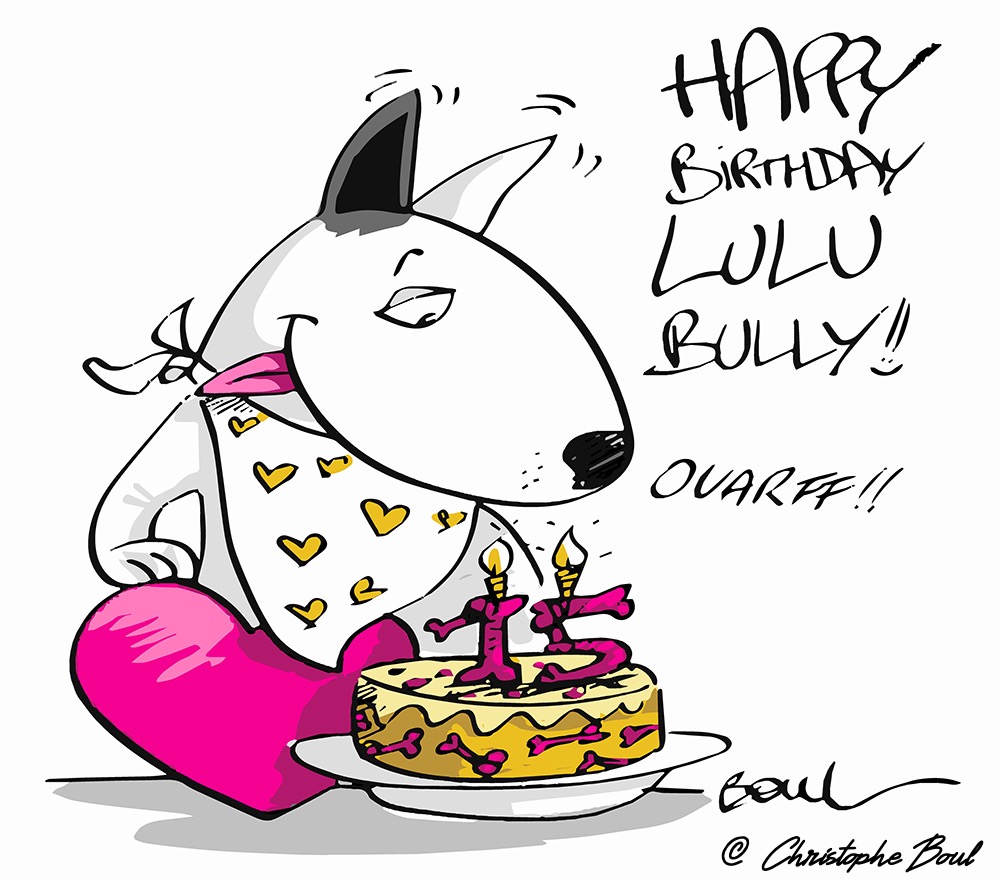 LuluBully 15th Birthday cartoon ChristopheBoul 1000px